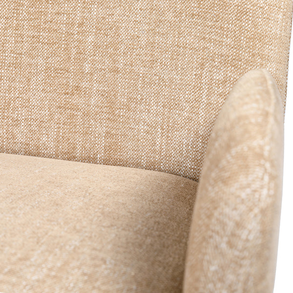 Eska Carver Upholstered Dining Chair in Wheat by Libra, image 5