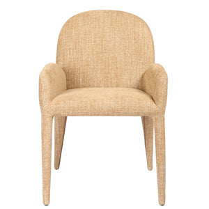 Eska Carver Upholstered Dining Chair in Wheat by Libra