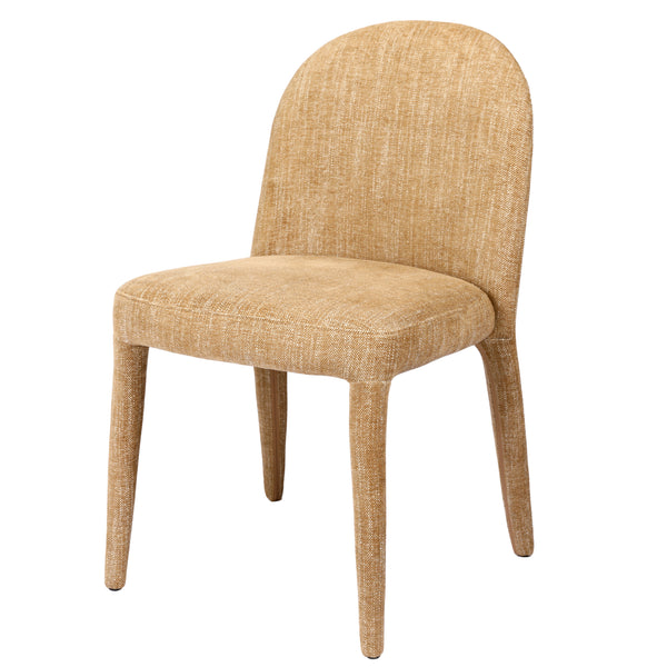 Eska Pair of Upholstered Dining Chairs in Wheat by Libra, image 2