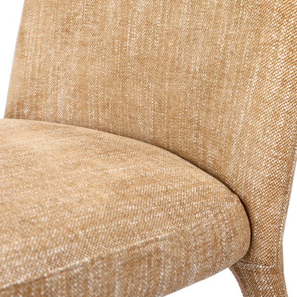 Eska Pair of Upholstered Dining Chairs in Wheat by Libra, image 5