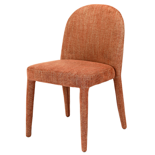 Eska Pair of Upholstered Dining Chairs in Brown by Libra, image 2