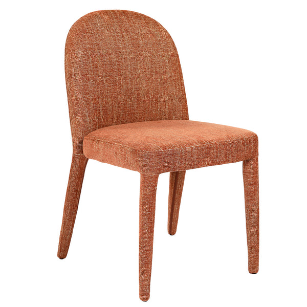 Eska Pair of Upholstered Dining Chairs in Brown by Libra, image 3
