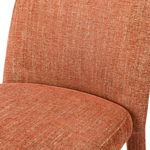Eska Pair of Upholstered Dining Chairs in Brown by Libra, image 5