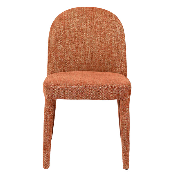 Eska Pair of Upholstered Dining Chairs in Brown by Libra
