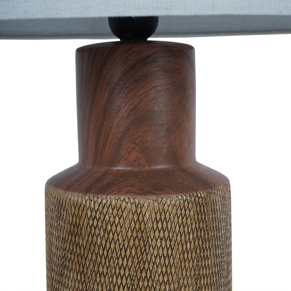 Hastings Textured Ceramic Table Lamp with Shade by Libra, image 3