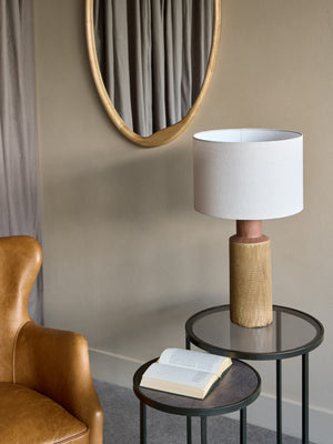 Hastings Textured Ceramic Table Lamp with Shade by Libra, image 6