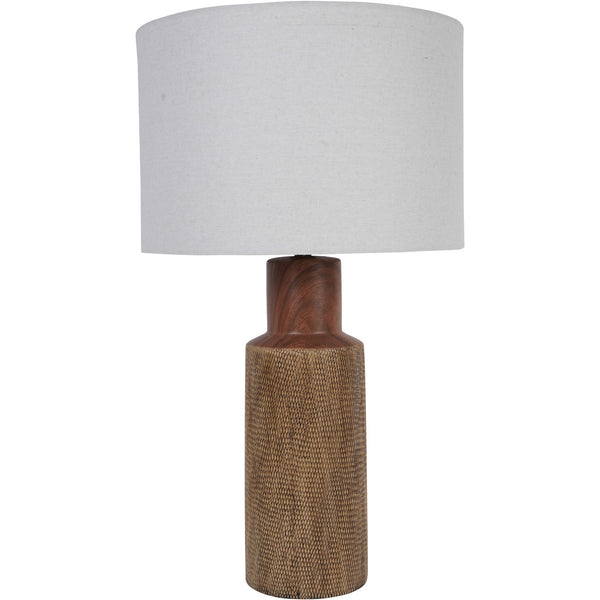 Hastings Textured Ceramic Table Lamp with Shade by Libra