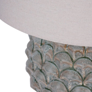 Verona Glazed Ceramic Table Lamp with Shade by Libra, image 4