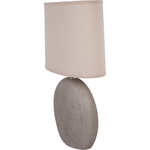 Lunara Textured Ceramic Table Lamp with Shade by Libra, image 2