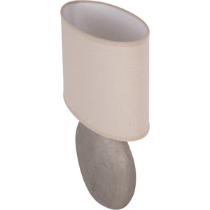 Lunara Textured Ceramic Table Lamp with Shade by Libra, image 3