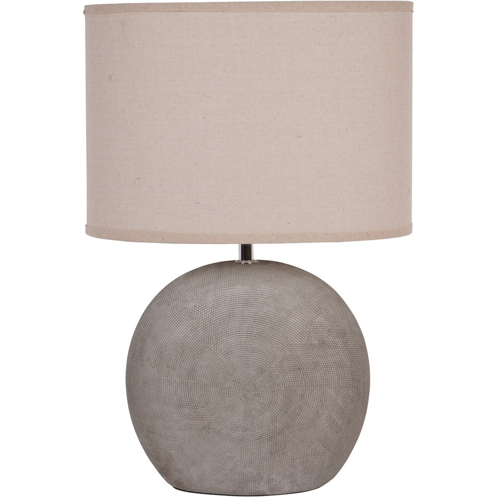 Lunara Textured Ceramic Table Lamp with Shade by Libra