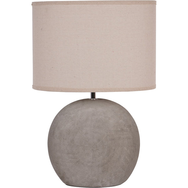 Lunara Textured Ceramic Table Lamp with Shade by Libra