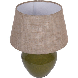 Aubrey Green Ceramic Table Lamp Small by Libra, image 2