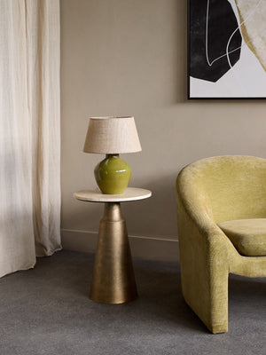 Aubrey Green Ceramic Table Lamp Small by Libra, image 5