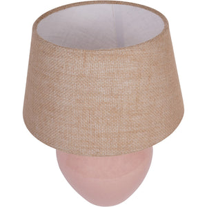 Aubrey Dusky Pink Ceramic Table Lamp Small by Libra, image 2