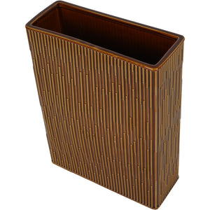 Elk Square Glazed Vase in Terracotta by Libra, image 2