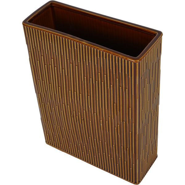 Elk Square Glazed Vase in Terracotta by Libra, image 2