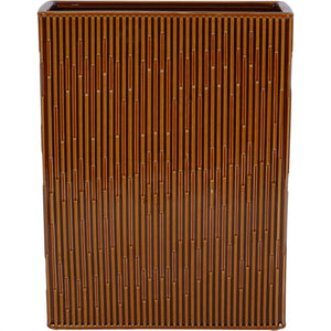 Elk Square Glazed Vase in Terracotta by Libra, image 3