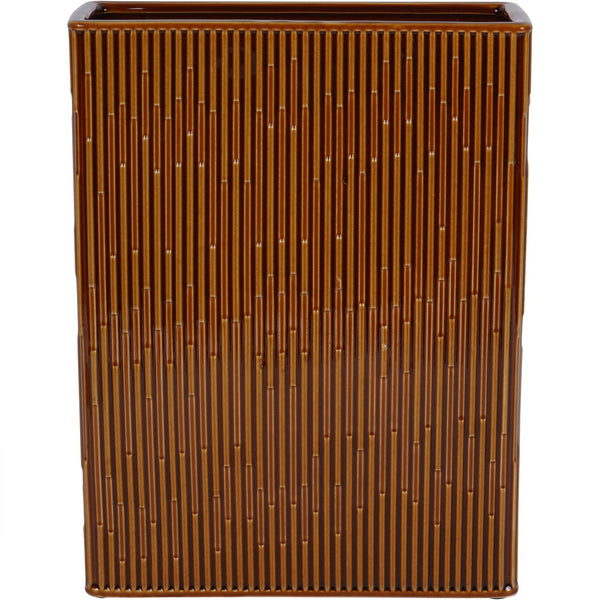 Elk Square Glazed Vase in Terracotta by Libra, image 3