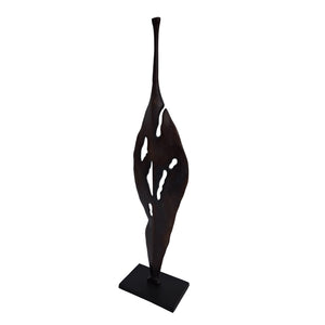 Moulton Twist Aluminium Abstract Leaf Sculpture by Libra, image 3
