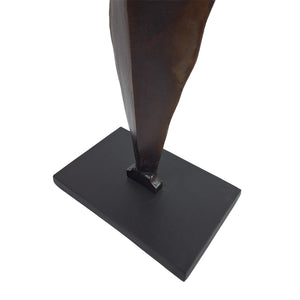 Moulton Twist Aluminium Abstract Leaf Sculpture by Libra, image 4