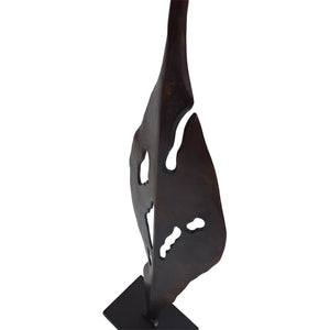 Moulton Twist Aluminium Abstract Leaf Sculpture by Libra, image 5