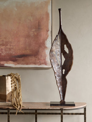Moulton Twist Aluminium Abstract Leaf Sculpture by Libra, image 6