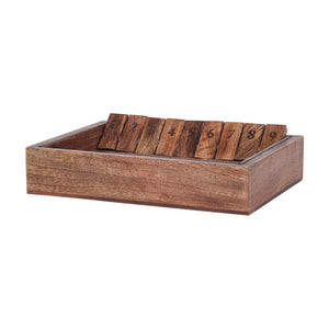Pryce Mango Wood Shut the Box Game by Libra, image 2