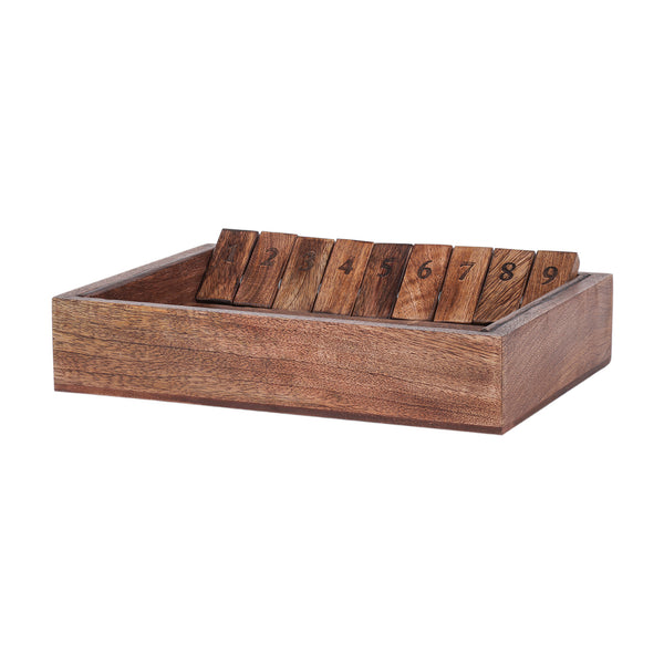 Pryce Mango Wood Shut the Box Game by Libra, image 2