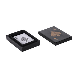 Chollerford Black and Gold Inlay Card Box by Libra, image 2