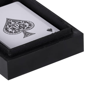 Chollerford Black and Gold Inlay Card Box by Libra, image 4