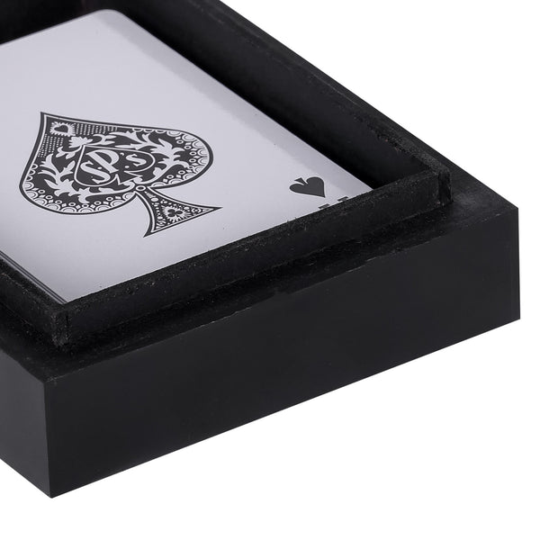 Chollerford Black and Gold Inlay Card Box by Libra, image 4