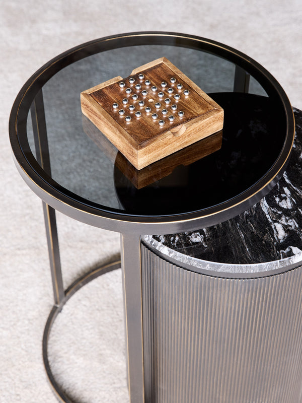 Pryce Mango Wood Noughts and Crosses and Solitaire Game by Libra, image 7