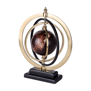 Kingsley Armillary with Marble Effect Globe by Libra
