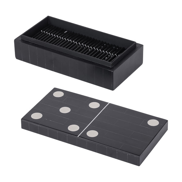 Chollerford Black Inlay Dominoes Box by Libra, image 3