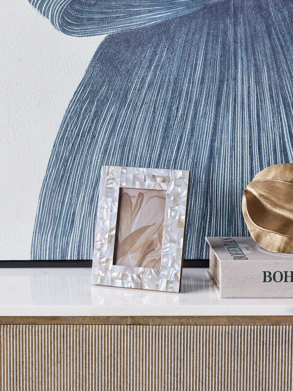 Mosaic Mother of Pearl Photo Frame 4x6 by Libra