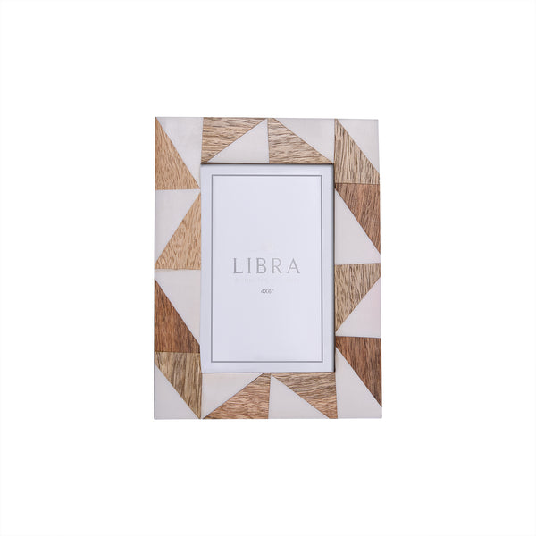 Geometric Resin Photo Frame 4x6 by Libra, image 2