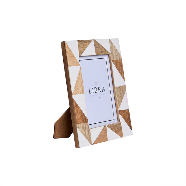 Geometric Resin Photo Frame 4x6 by Libra
