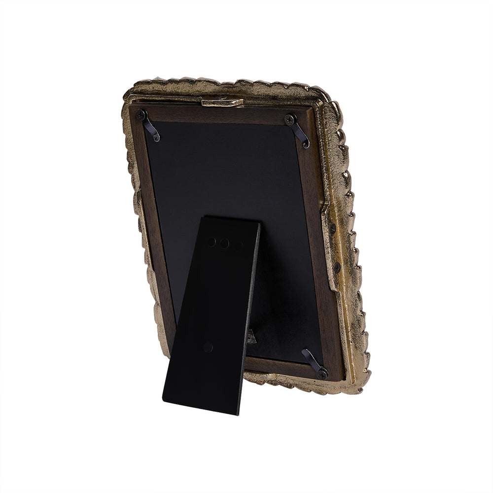 Antiqued Gold Leaf Photo Frame 4x6 Inch by Libra