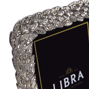 Antiqued Pewter Leaf Photo Frame 5x7 Inch by Libra, image 3