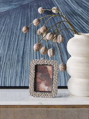 Antiqued Pewter Leaf Photo Frame 4x6 Inch by Libra, image 5
