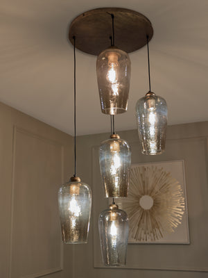 Belgrove 5 Light Cluster Pendant by Libra, image 5