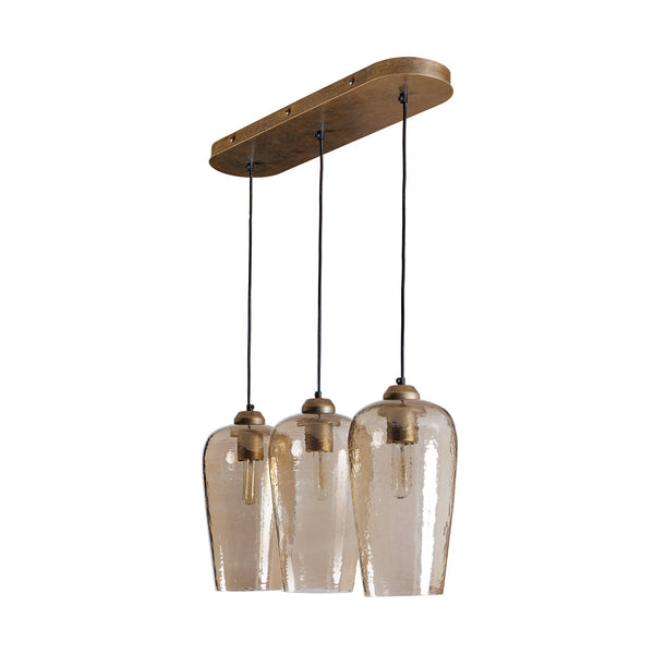 Belgrove 3 Light Linear Pendant by Libra, image 2