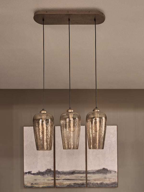 Belgrove 3 Light Linear Pendant by Libra, image 7