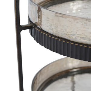 Beresford Glass Two Tier Cake Stand by Libra, image 4
