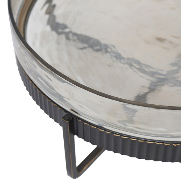 Beresford Glass Platter on Stand by Libra, image 4