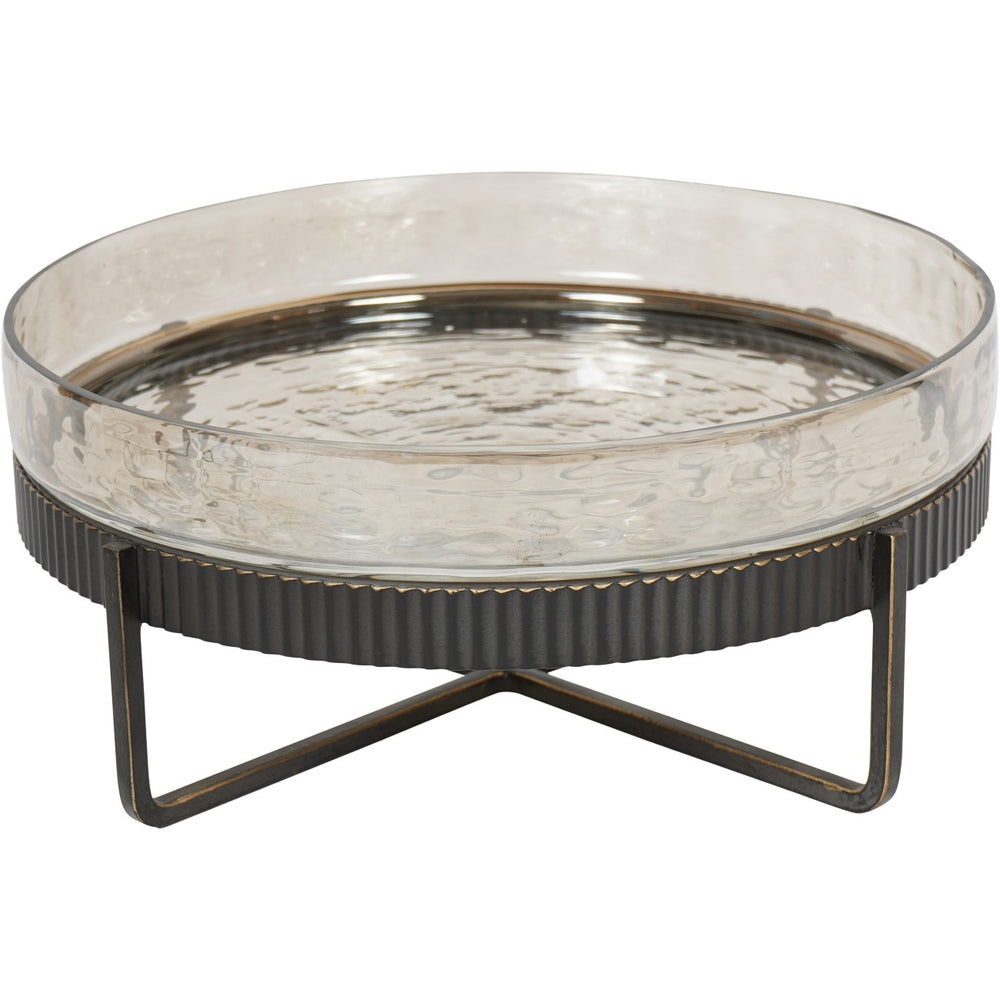 Beresford Glass Platter on Stand by Libra