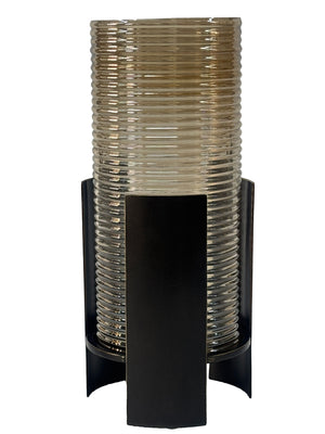 Belvedere Black Ribbed Hurricane Large by Libra