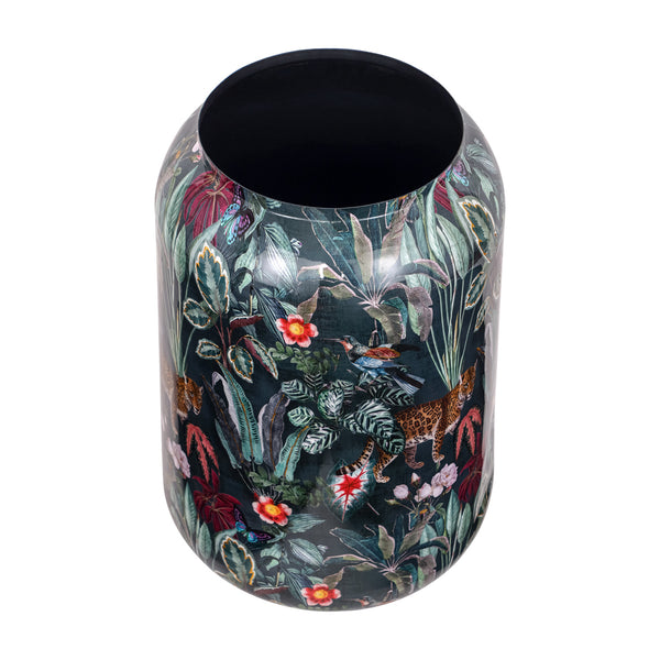 Tropical Blue Enamel Vase Small by Libra, image 2