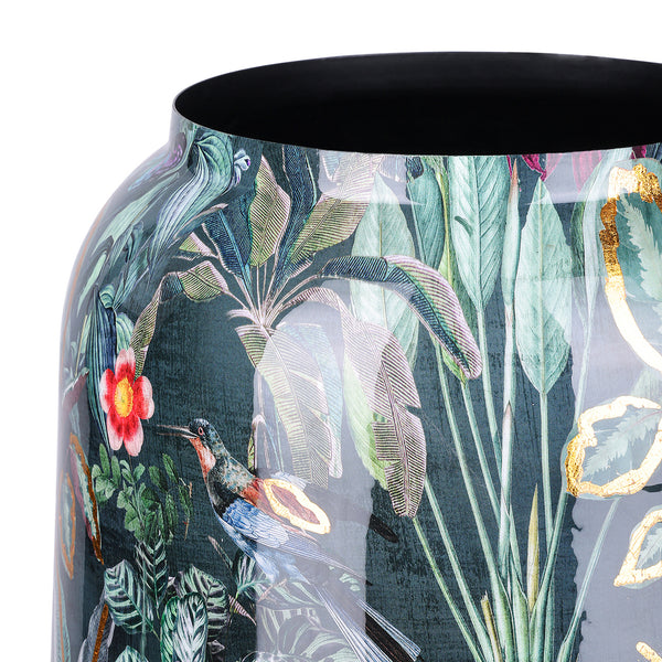 Tropical Blue Enamel Vase Small by Libra, image 3